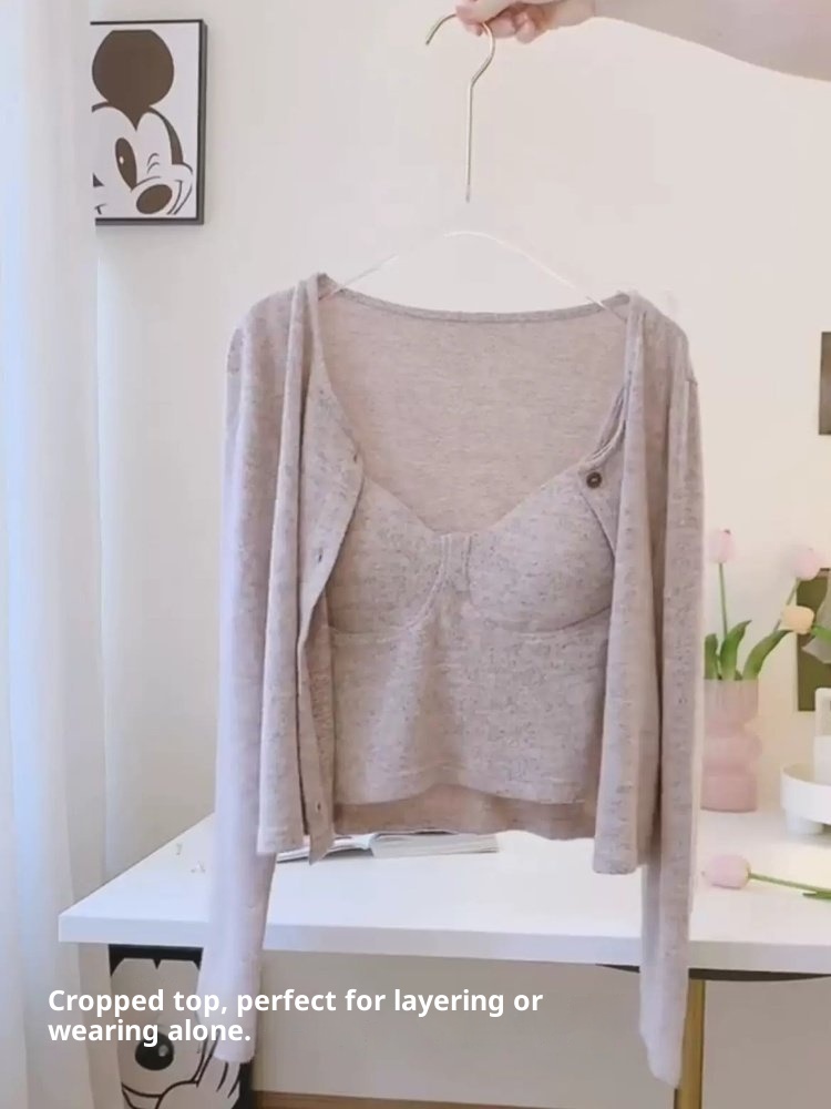 ChicShe Winter Japanese Style Sexy Pajamas For Women With Chest Pads, Spring Autumn Women's 2025 New Three-Piece Set Homewear_voghion.com