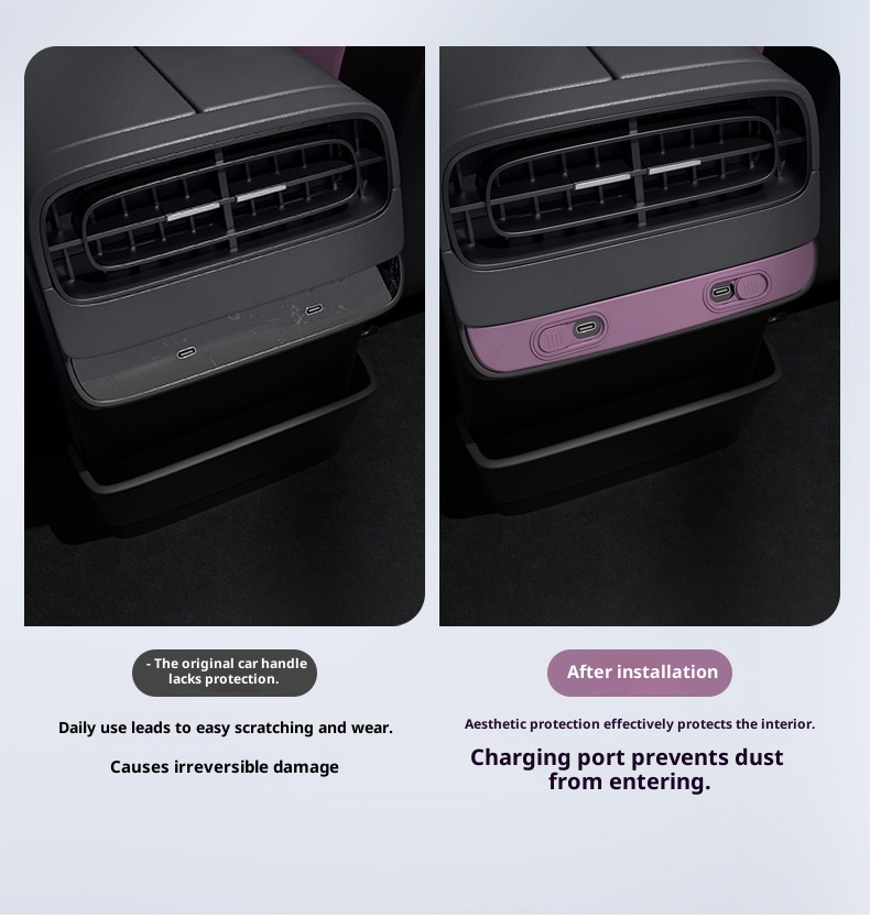 Suitable Xiaomi SU7 Rear Exhaust Vent Cover Charging Port Protective Cap Interior Modification Accessories Supplies For_voghion.com