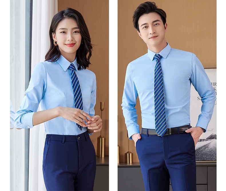 Costume professionnel unisexe pour garçon, vêtements de travail, bleu marine, manches longues._voghion.com