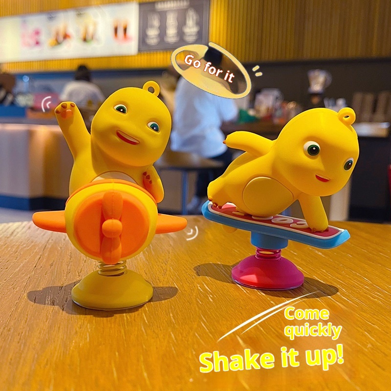 Ornamento per auto elettrica creativo antistress a forma di drago di latte autentico, graziosa decorazione per interni_voghion.com