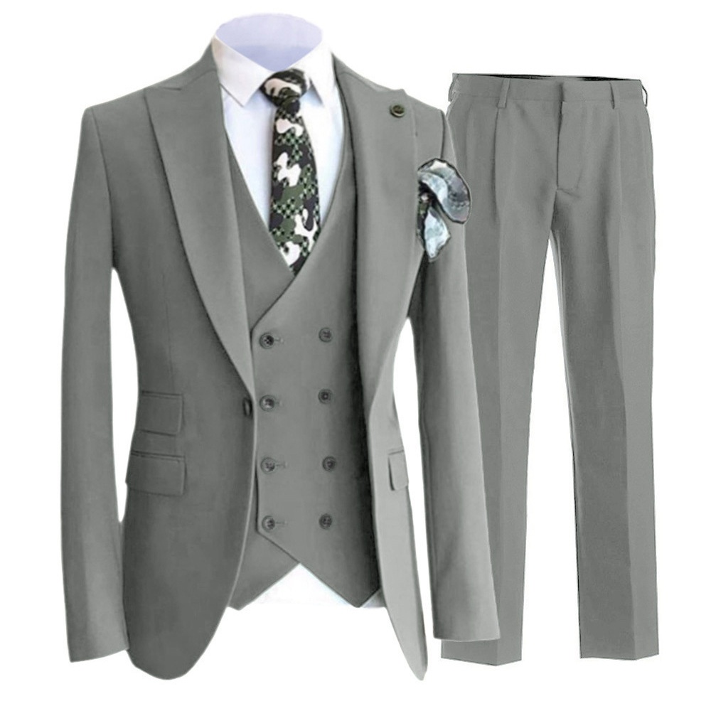 Costume pour garçon, vente en gros transfrontalière, commerce international, petit gilet, ensemble formel, affaires, banquet, enseignant, vêtements professionnels_voghion.com