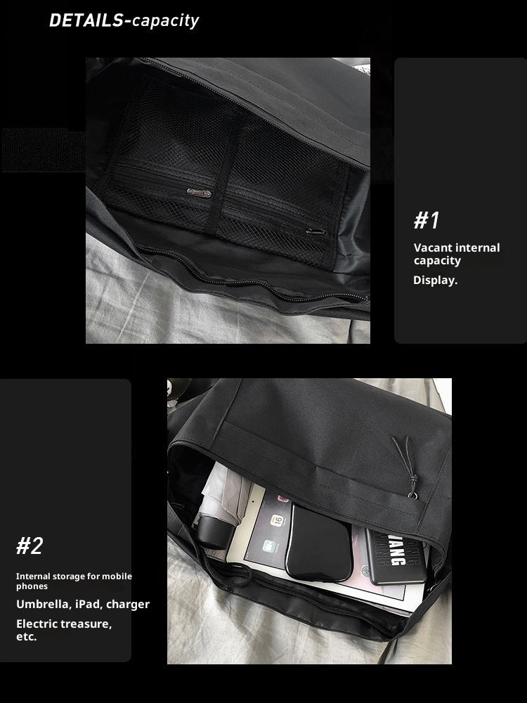 001 Kore Açık Hava Basit Çapraz Askılı Göğüs Büyük Kapasiteli Bel Seyahat Koşu Tek Omuz Çantası Unisex Çift Stili_voghion.com