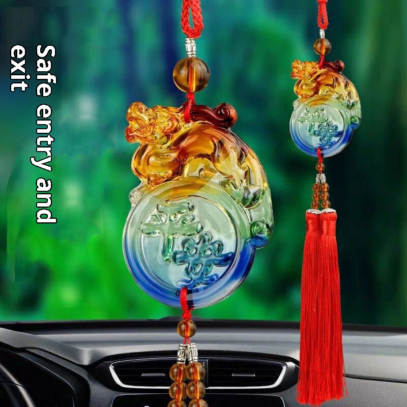 Un pezzo Dropshipping smaltato Pixiu Money-Biting Pendant Accessories Car Interior Hanging Decoration Wholesale_voghion.com