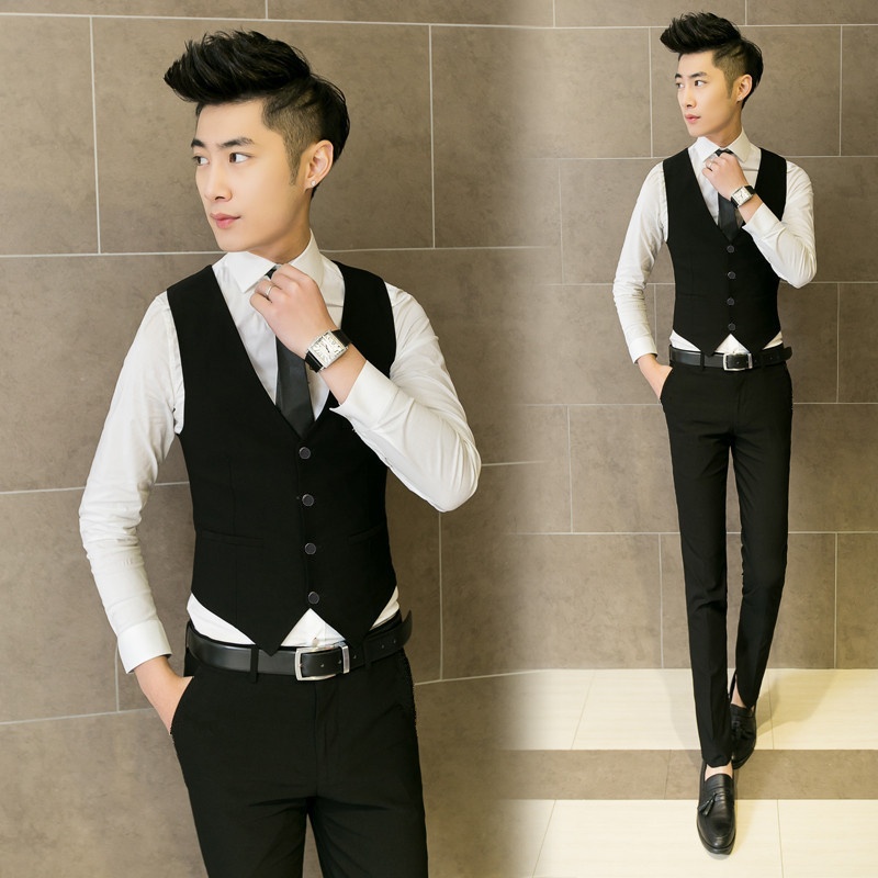 Completo da uomo casual da lavoro slim fit per ragazzi, per riprese in studio e per abiti da sposo 19_voghion.com