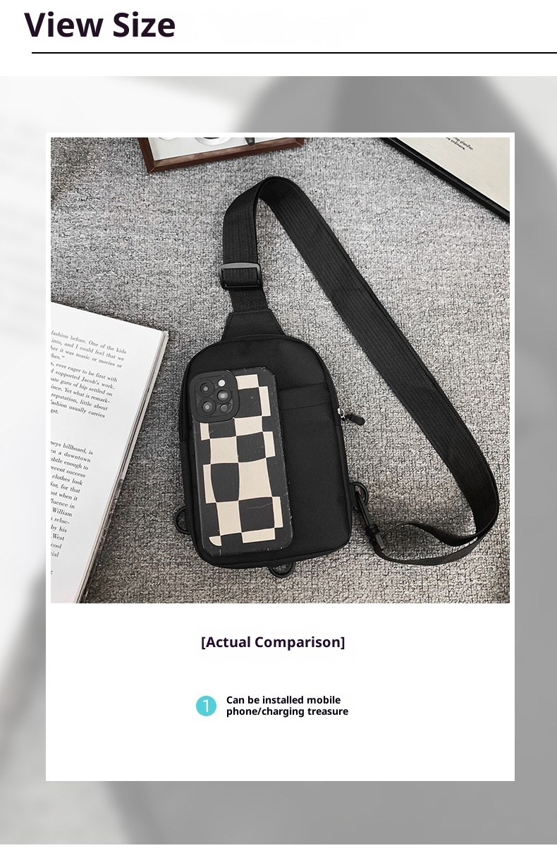 001 New Oxford Cloth For Men And Women, Fitness Sports Crossbody Casual Men's Bag, Women's Chest Bag_voghion.com