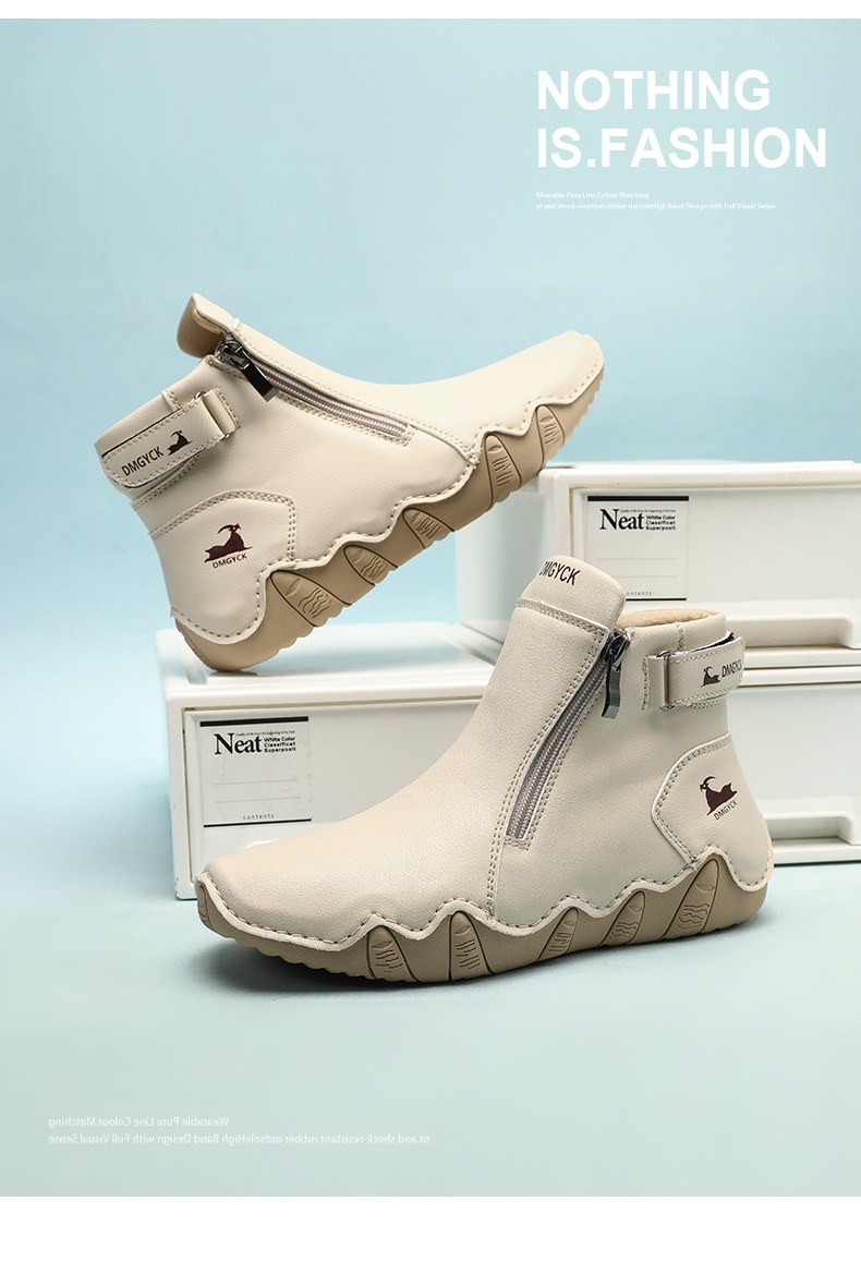 Chaussures montantes ShoeGlobe pour femmes, nouveauté hiver, confortables et élégantes, idéales pour le travail, le sport et les loisirs. Semelle souple et polyvalente._voghion.com