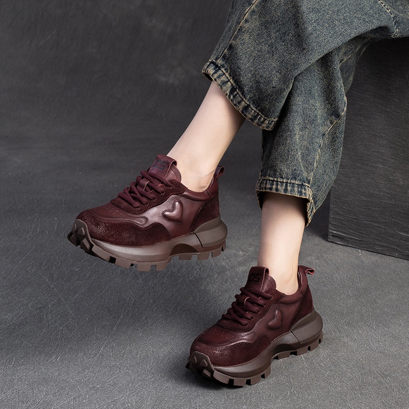 ShoeGlobe Shanghai Jie Zou 2024 Herfst Winter Nieuw Retro Versleten Casual Papa Veelzijdig Comfortabel Enkel Niet Vermoeiend voor Voeten_voghion.com