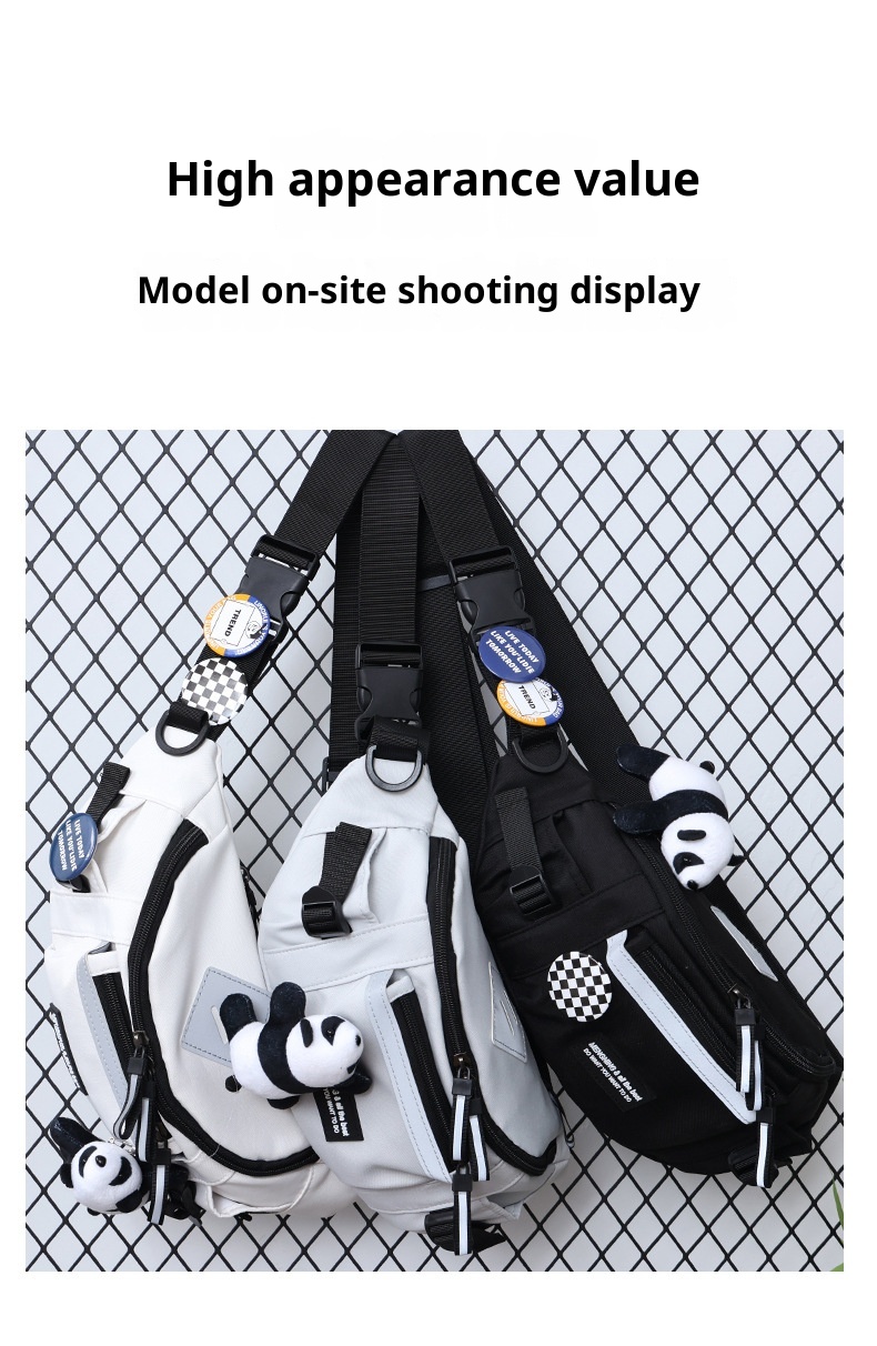 001 Ins Brand Hong Kong Chest Men's Workwear Trendy Street Casual Crossbody Japanese Style Cycling Sports Waist Bag Women_voghion.com