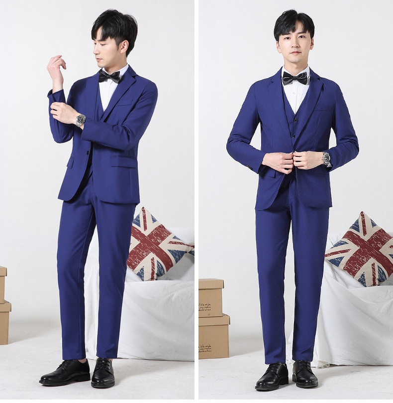 Anzug-Set für Jungen, Dreiteiler, Hochzeitsanzug für Männer, Gruppenanzug für Brüder, Anzug für Trauzeugen, Businessanzug_voghion.com