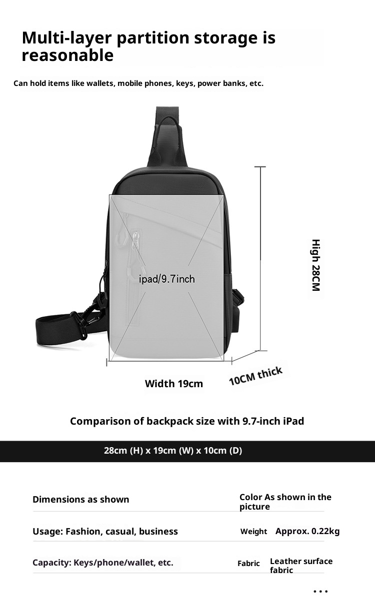 001 Cross-Border Crossbody Outdoor Sports Travel Phone Storage Chest Trendy Retro Commuting High-End Men's Bag_voghion.com