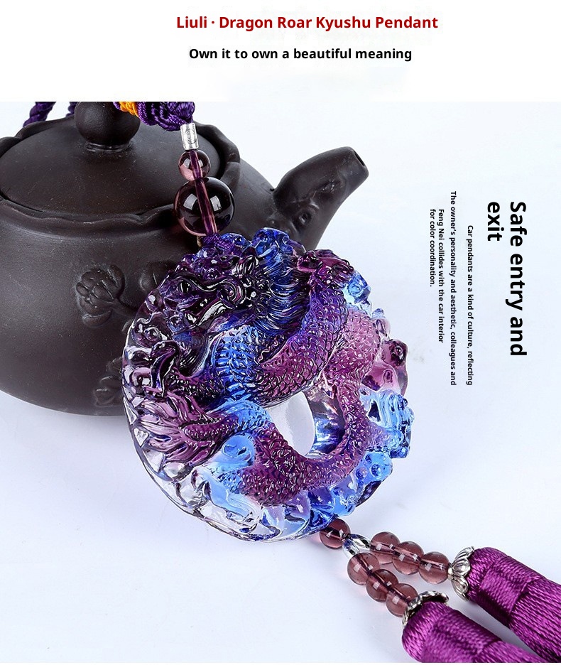 Ciondolo in vetro per interni Specchietto retrovisore personalizzato Accessori per auto Regalo creativo all'ingrosso_voghion.com