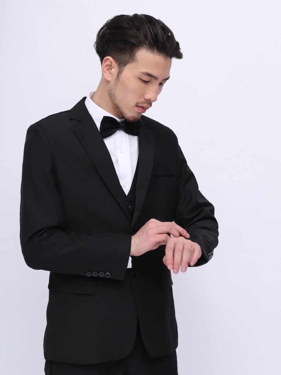 Ensemble trois pièces premium pour garçon d'honneur, tenue pour frère, veste de costume professionnelle, tenue de cérémonie de mariage_voghion.com