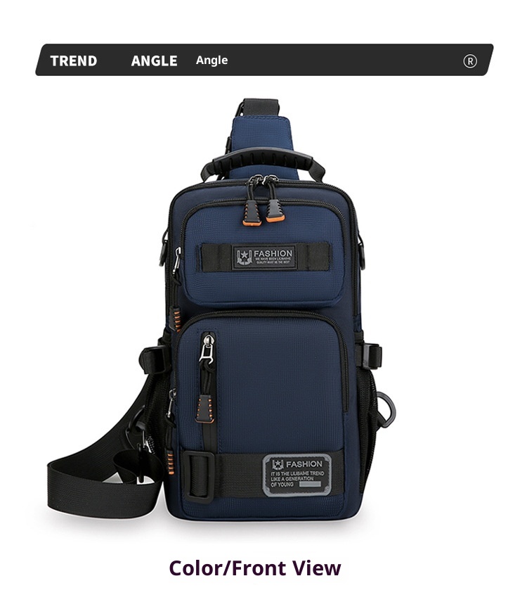 001 Borsa a tracolla multifunzionale alla moda da uomo, con tracolla grande, capacità di petto grande, per lavoro e spostamenti_voghion.com