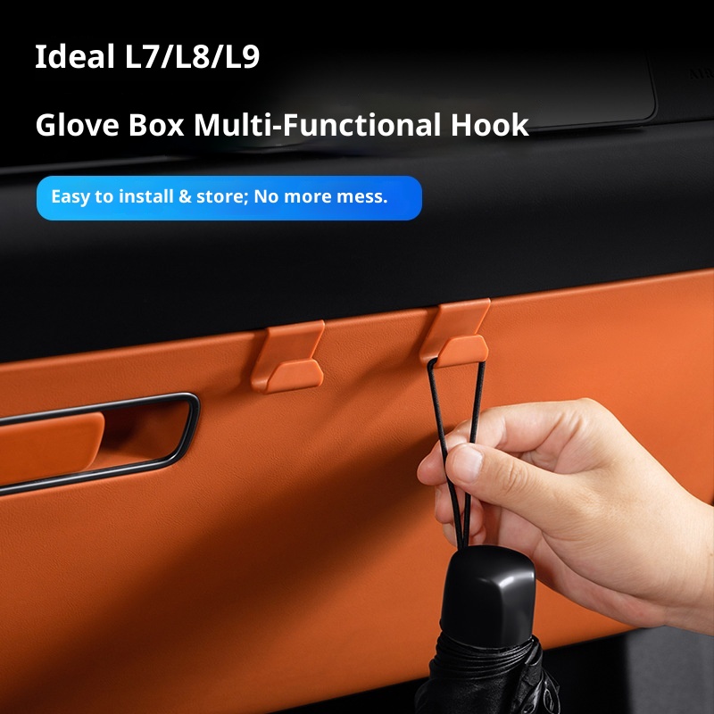 Ideal L7/L8/L9 Glove Box Seat Back Clip-on Storage Hook Car Interior Modification_voghion.com