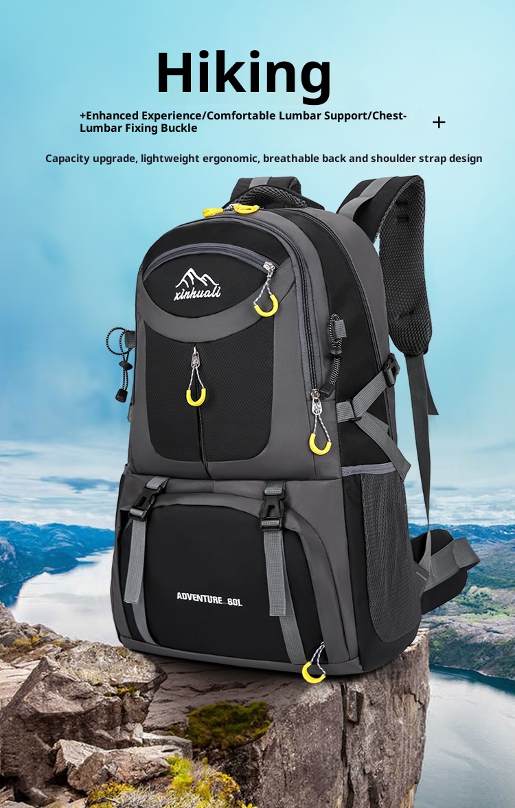 ActiveGo Outdoor Capacity Hiking Waterproof Wear-resistant Travel Bag Large Multifunctional Trekking Luggage Backpack Off-road_voghion.com