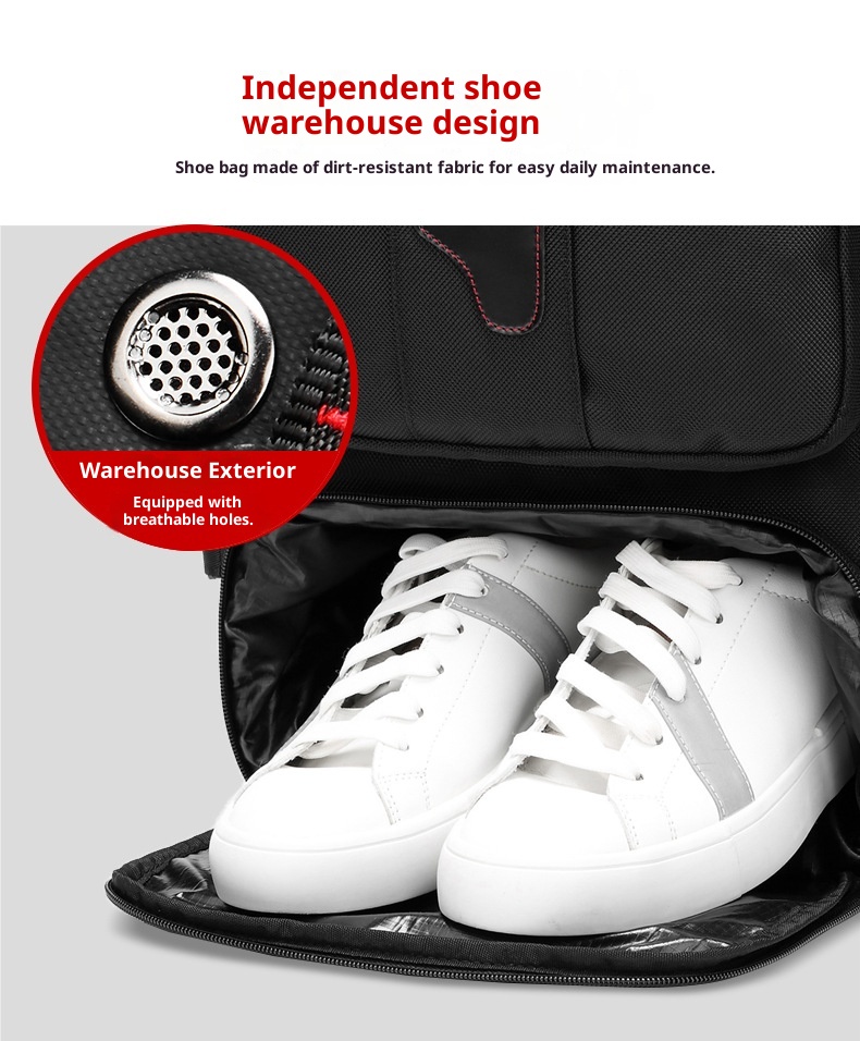 ActiveGo Travel Men's Large Capacity Dry Wet Separation Multifunctional Waterproof Shoulder Backpack Luggage Outdoor_voghion.com