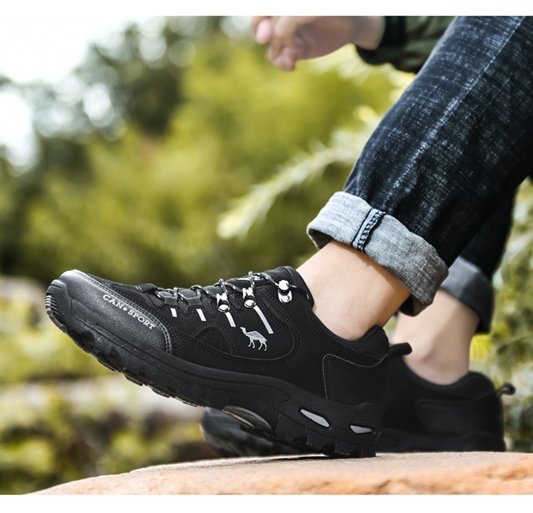 ActiveGo Cross-Border Plus Size Couple Autumn Winter Men's Fashion Outdoor Hik Low-Top Lace-Up Casual Trekk Shoes_voghion.com