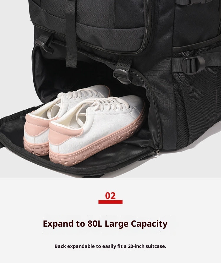 Zaino da viaggio per uomo ActiveGo, grande capacità, impermeabile, per escursioni, viaggi d'affari, casual_voghion.com