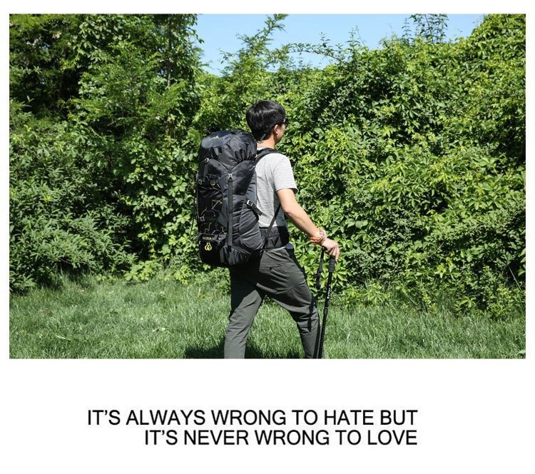 Sac à dos ActiveGo Outdoor Mountaineering pour hommes et femmes, grande capacité, léger et imperméable, idéal pour la randonnée et les voyages._voghion.com