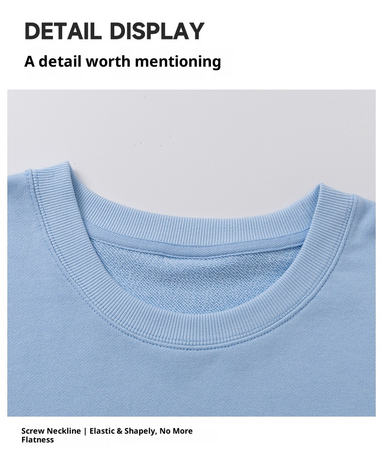 boy Boy Autumn 350g Pure Cotton Thick Men's American Style Trendy Brand Sweatshirt Custom Workwear Embroidery One Piece_voghion.com