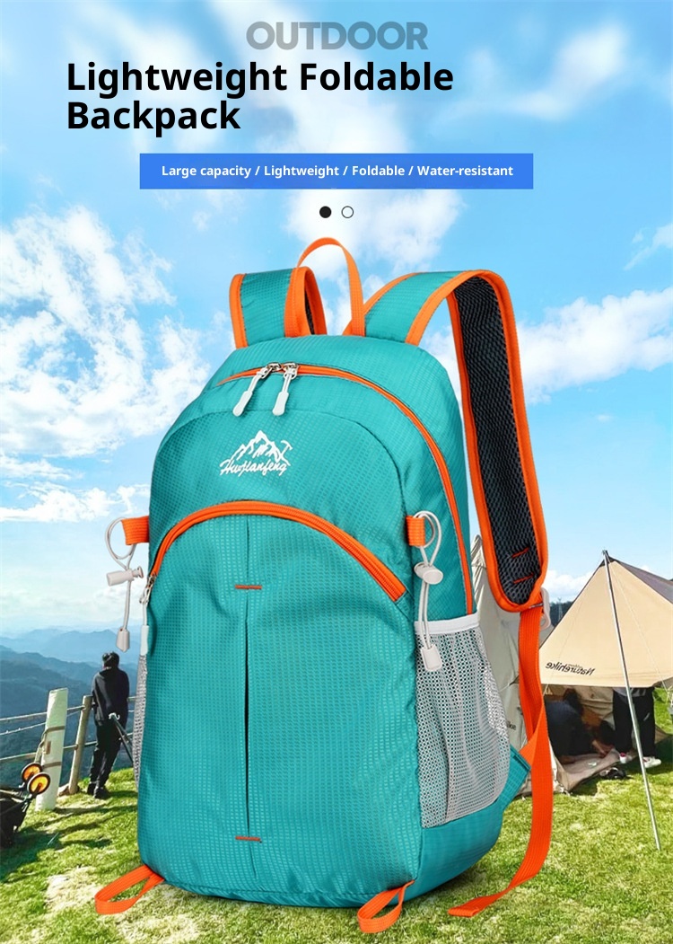 ActiveGo Authentic Outdoor Hiking Bag Travel Foldable Unisex Large Capacity Nylon Waterproof Lightweight Backpack_voghion.com