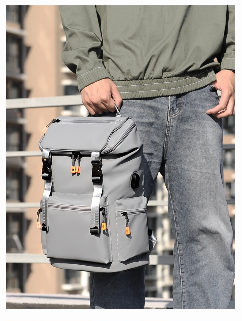 Sac à dos ActiveGo pour homme, grande capacité, idéal pour les voyages, la randonnée et les activités de plein air. Parfait pour un look business décontracté._voghion.com
