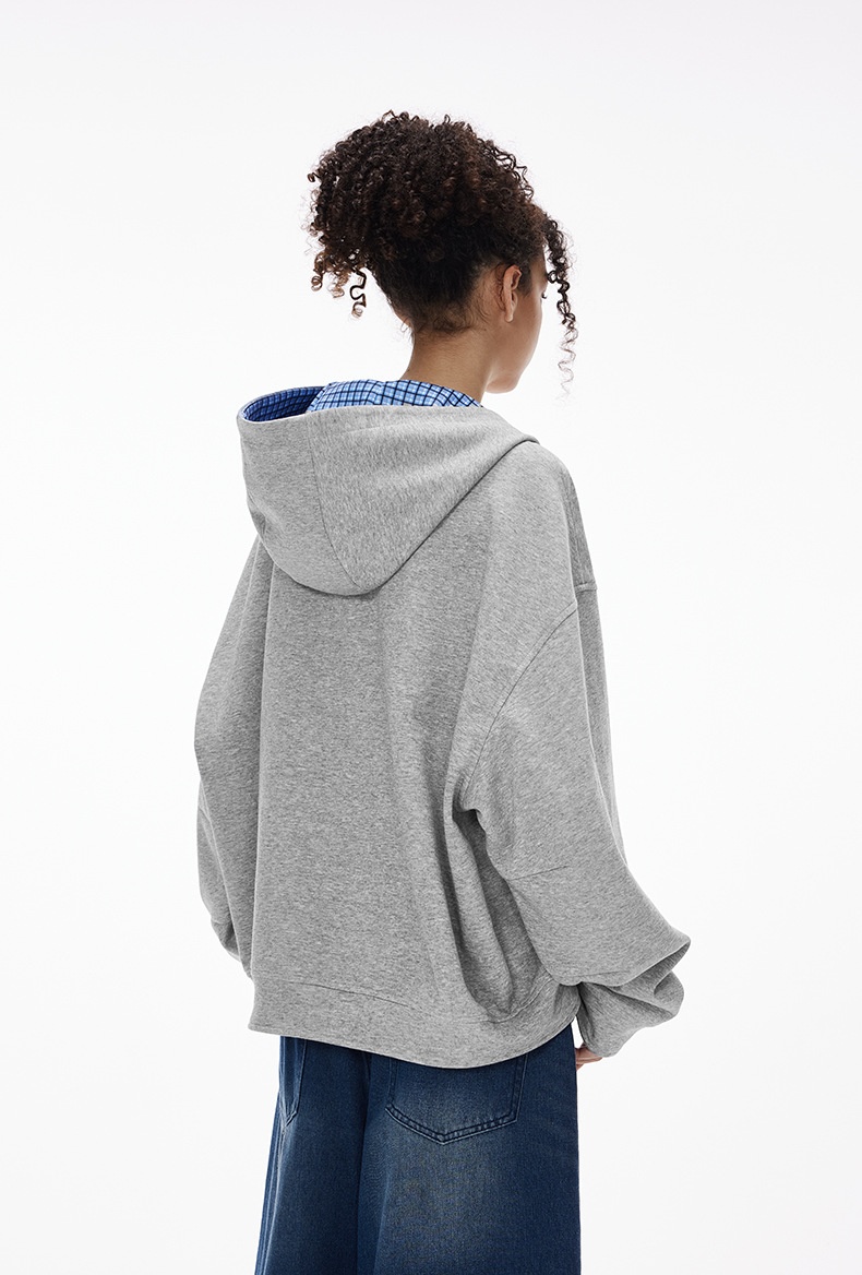 boy Boy Jie Zhan Men's Clothing|Boxy Plaid Two-tone Jacket 25 Autumn New European And American Short Casual Couple Hooded_voghion.com