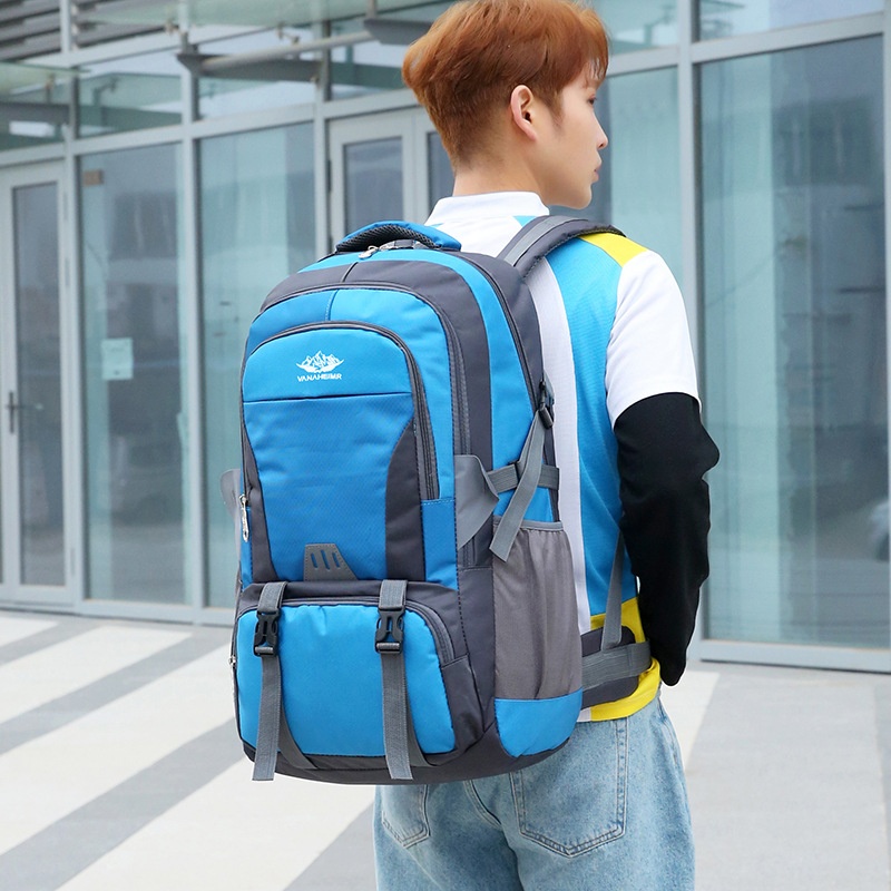 ActiveGo Outdoor Hiking Double Shoulder Men's Travel Bag Large Capacity Women's Lightweight Trekking Backpack_voghion.com