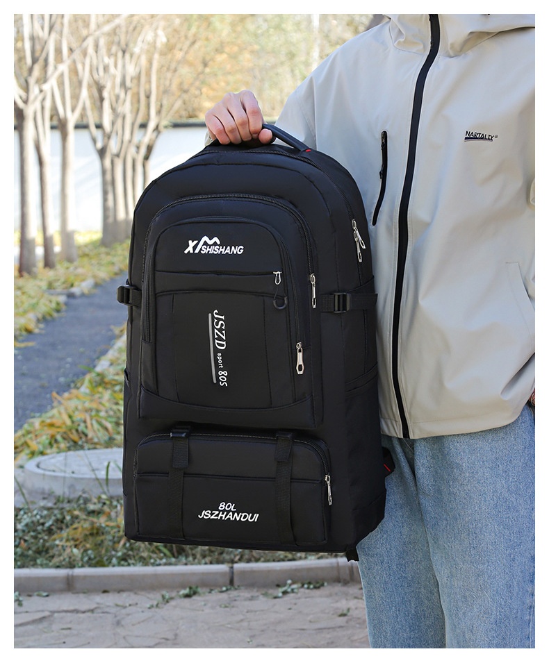 Zaino da escursionismo ActiveGo, extra large, per alpinismo, casual, da viaggio, per esterni, con doppia tracolla_voghion.com