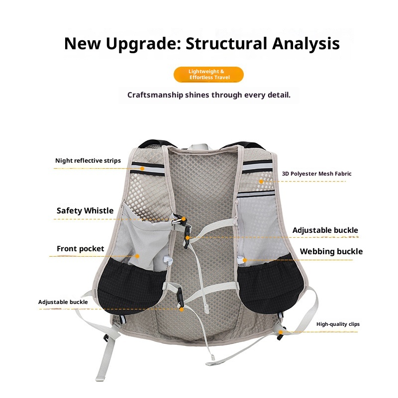 ActiveGo Large Capacity Hiking Water-Resistant Off-Road Cycling Cross-Border Multi-Functional Sports Backpack Marathon Hydration_voghion.com