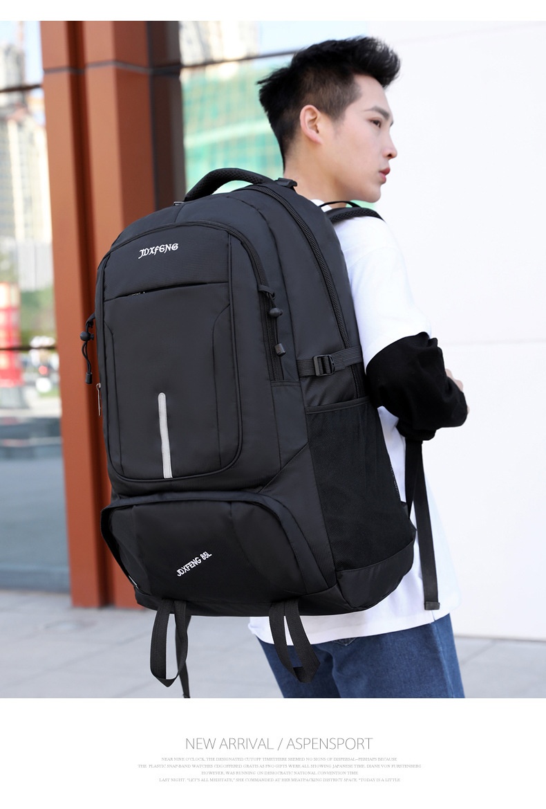 Zaino da viaggio per uomo ActiveGo, impermeabile, di grande capacità, per escursioni, sport all'aria aperta, scuola, all'ingrosso_voghion.com