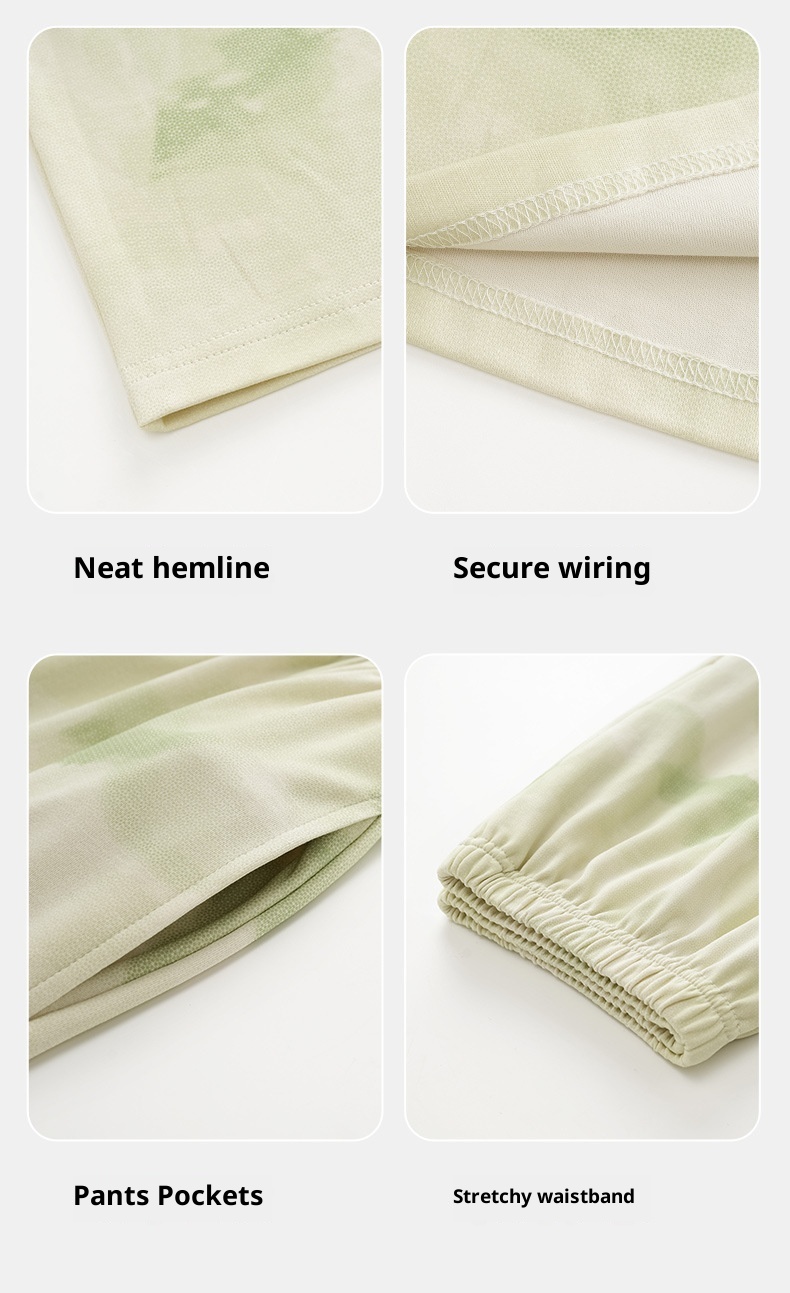 ChicShe 2025 Nuovo Pigiama da Donna Puro Cardigan con Colletto Risvoltato Manica Lunga Donna Casual Primavera Autunno Completo da Casa in Cotone_voghion.com