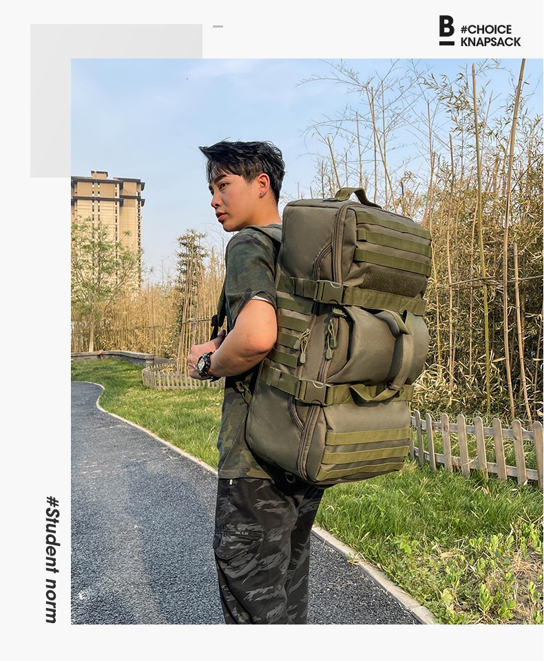 ActiveGo Camouflage Capacity Multifunctional Handheld Large Hiking Climbing Bag Outdoor Travel Backpack_voghion.com