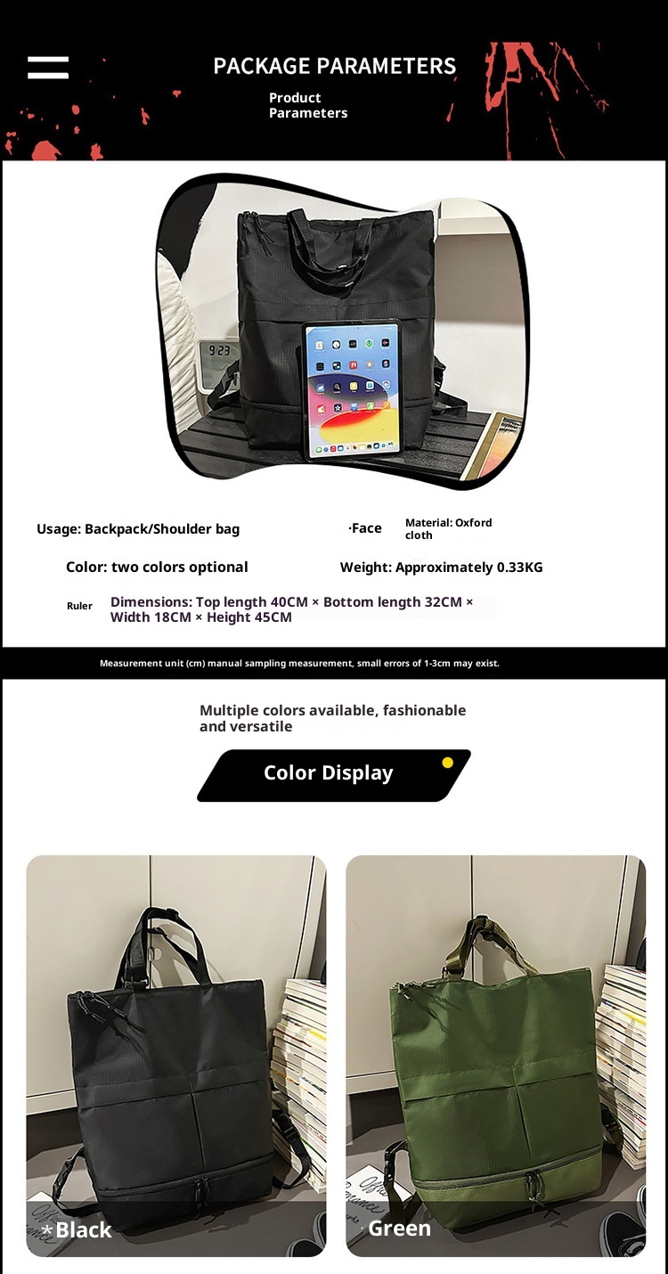 Zaino multifunzionale da uomo ActiveGo, grande capacità, impermeabile, per escursioni, alla moda, per studenti universitari, zaino per laptop_voghion.com