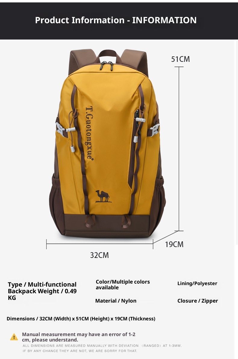 ActiveGo Mountaineering Bag Sports Water-Resistant Large Capacity Outdoor Lightweight Hiking Travel Backpack Customizable_voghion.com