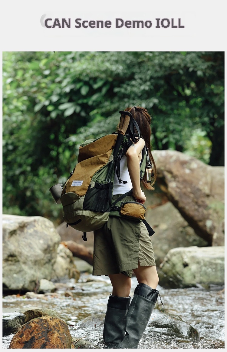 ActiveGo Wanderrucksack mit großem Fassungsvermögen, wasserdicht, professionell, leicht, für Damen und Herren, Doppeltragegestell_voghion.com