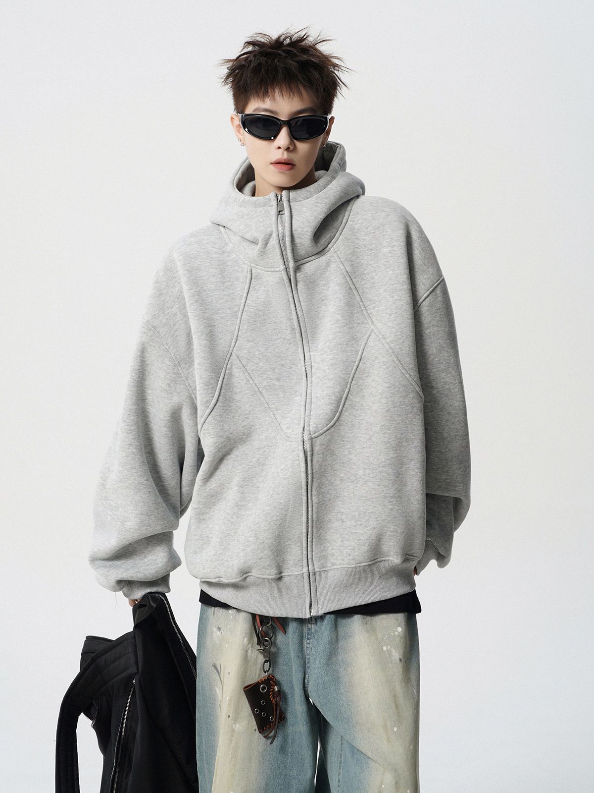 Junge Amerikanisches Schwergewicht Dconstructed Für Mn Winter Trndy Brand Design Patchwork Swatshirt High Strt Cool Coupl_voghion.com