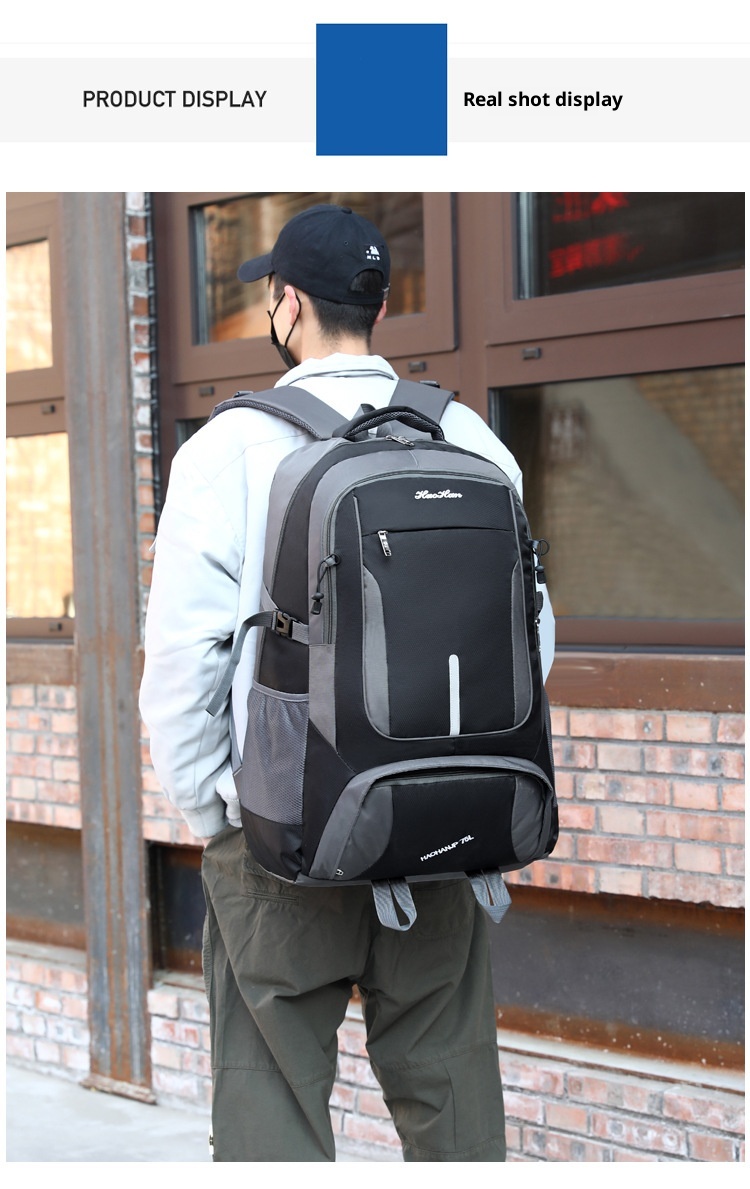 ActiveGo Sınır Ötesi Özel Sırt Çantası Erkekler ve Kadınlar İçin, Büyük Kapasiteli Su Geçirmez Seyahat Açık Hava Yürüyüş Çantası Toptan İş_voghion.com