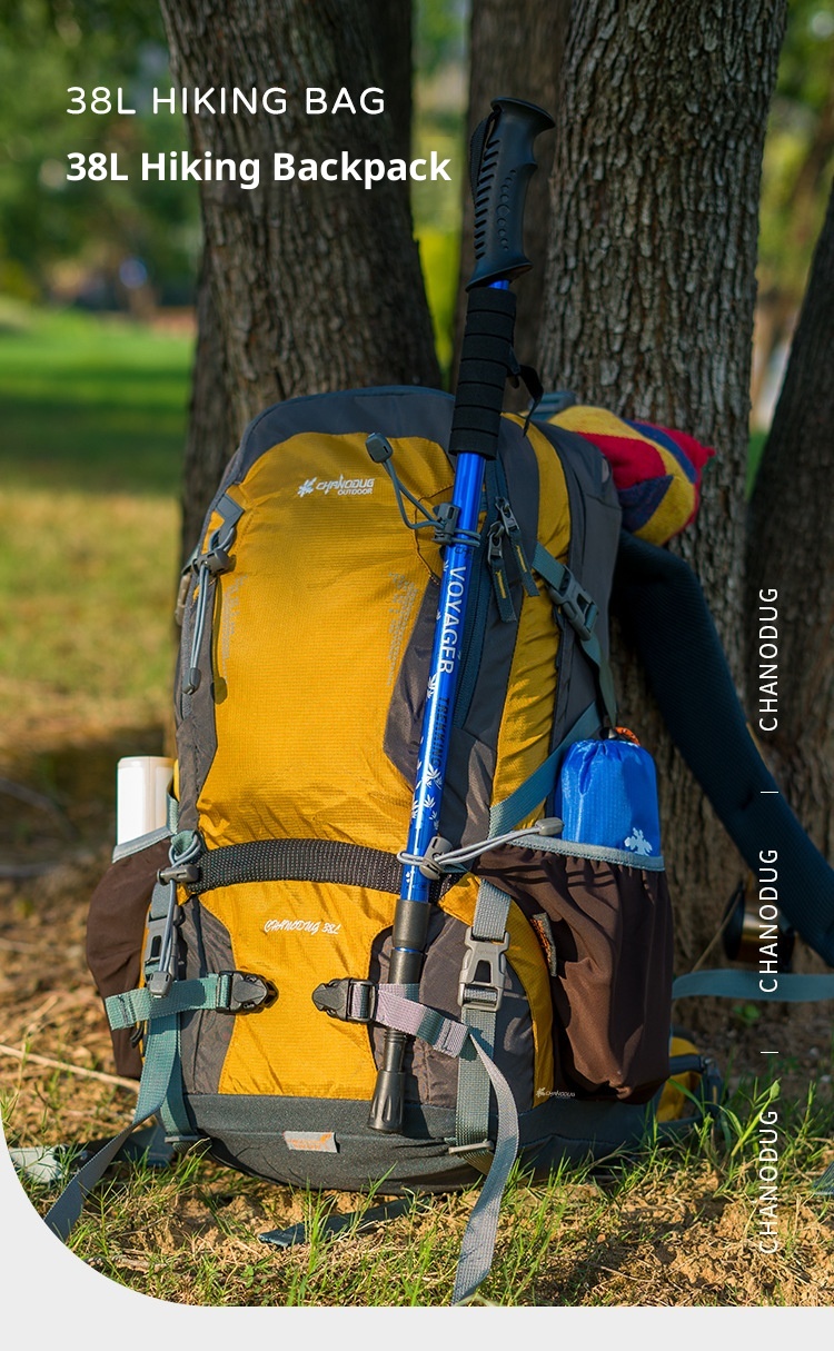 ActiveGo Outdoor 38L Hiking Large Capacity Travel Backpack Trekking Climbing Unisex Double Shoulder School Bag_voghion.com