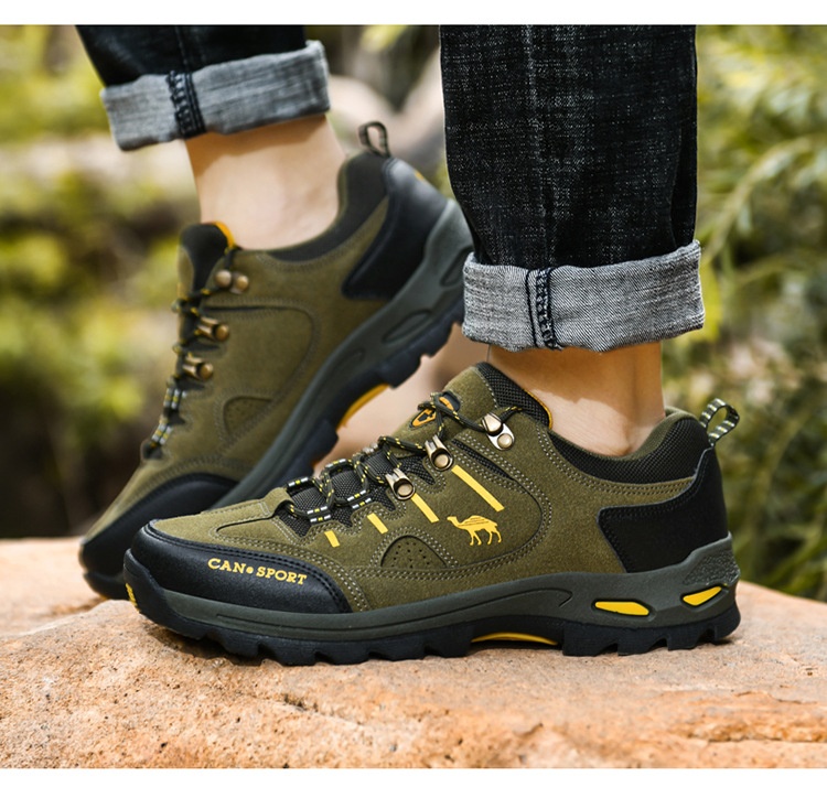 ActiveGo Cross-Border Plus Size Couple Autumn Winter Men's Fashion Outdoor Hik Low-Top Lace-Up Casual Trekk Shoes_voghion.com