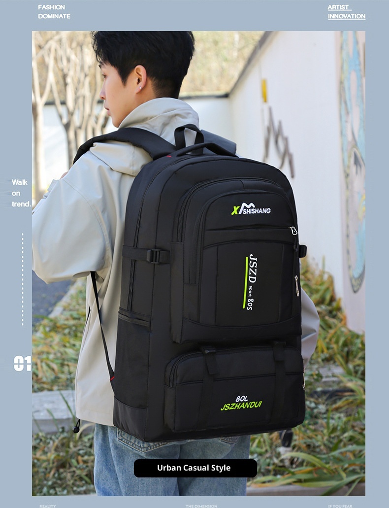 Zaino da escursionismo ActiveGo, extra large, per alpinismo, casual, da viaggio, per esterni, con doppia tracolla_voghion.com