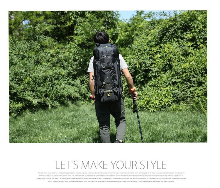 Sac à dos ActiveGo Outdoor Mountaineering pour hommes et femmes, grande capacité, léger et imperméable, idéal pour la randonnée et les voyages._voghion.com