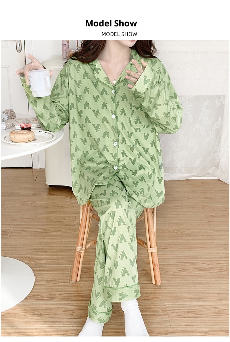 ChicShe Cross-Border Women's Pajamas Spring Long Sleeve 2024 New Autumn And Winter Plus Size Thin Loose Cardigan Loungewear_voghion.com