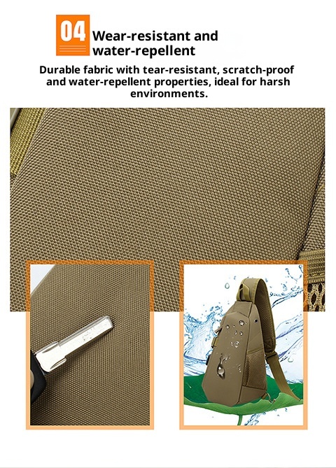 ActiveGo Cross-Border Men's Backpack Large Capacity Travel Shoulder Tactical Chest Laptop Cycling Hiking Bag_voghion.com