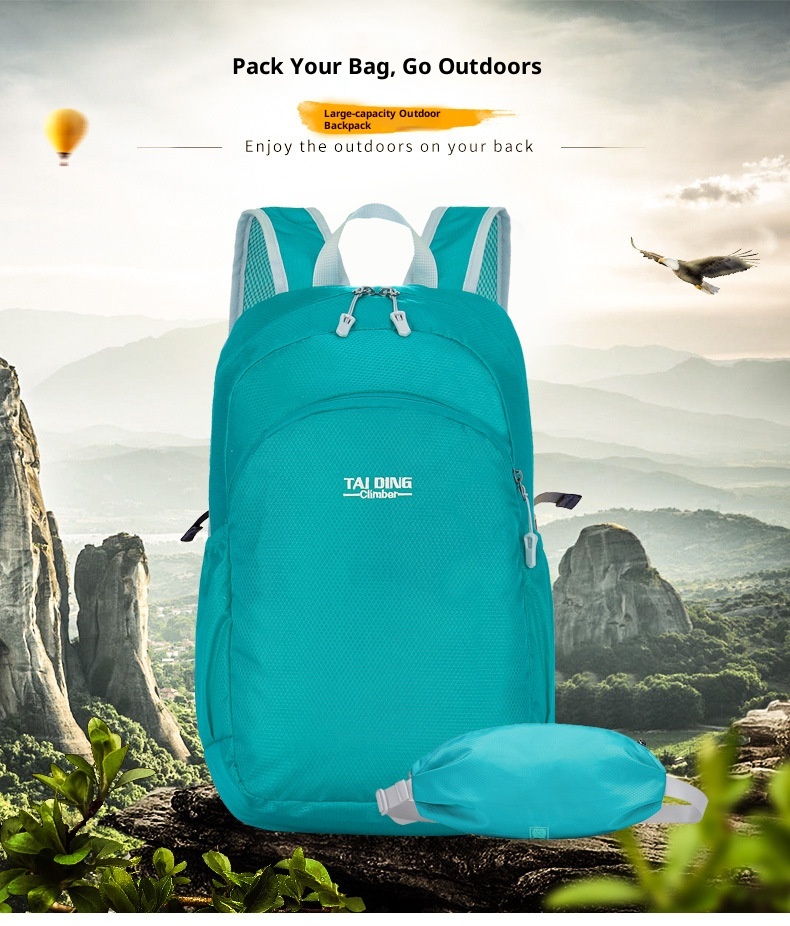 ActiveGo Backpack Handheld Women's Hiking Outdoor Sports Travel Cycling Large Capacity Foldable Waist Bag Lightweight Waterproof_voghion.com