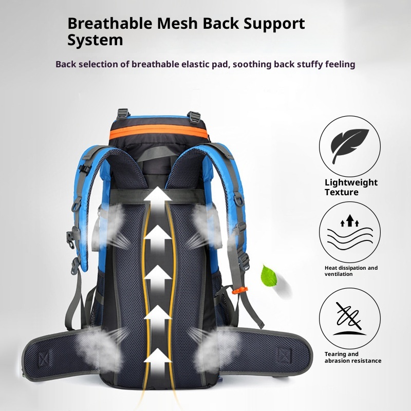 Sac à dos de randonnée ActiveGo Outdoor grande capacité pour hommes et femmes, idéal pour les voyages et le rangement. Vente en gros._voghion.com