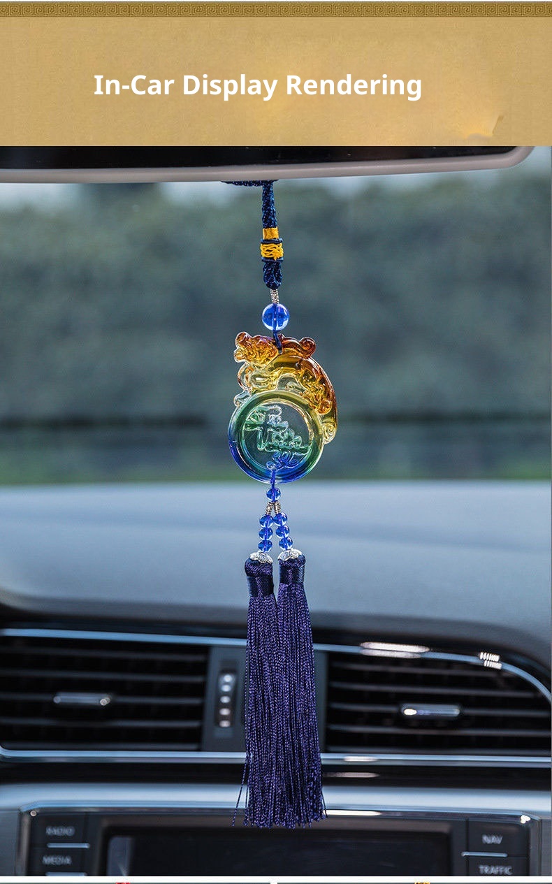 Un pezzo Dropshipping smaltato Pixiu Money-Biting Pendant Accessories Car Interior Hanging Decoration Wholesale_voghion.com