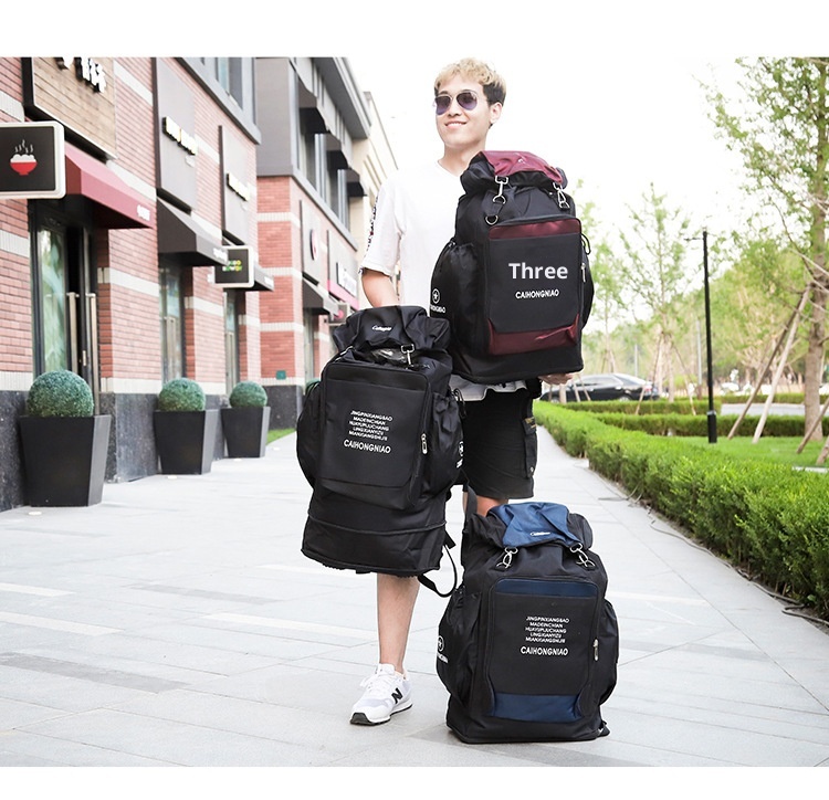 ActiveGo Mountaineering Double Shoulder Men's Travel Luggage Bag Women's Waterproof Multi-Functional Large Capacity Sports Hiking_voghion.com