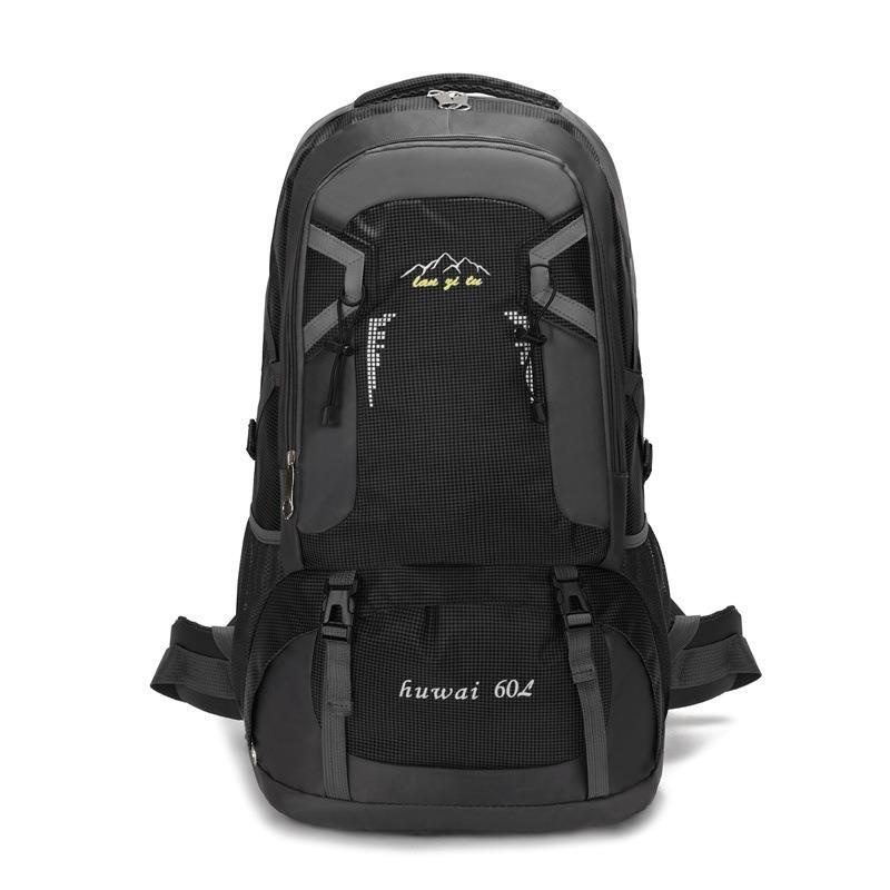 ActiveGo 60L Large Capacity Outdoor Hiking Water-Resistant Nylon Bag Couple Casual Sports Travel Backpack_voghion.com