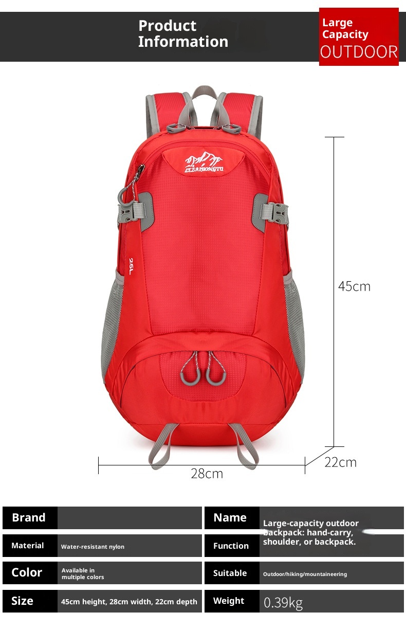 ActiveGo Outdoor Ultra-Light Portable Hiking Backpack For Men And Women, Sports Casual Travel Backpack, Large Capacity_voghion.com